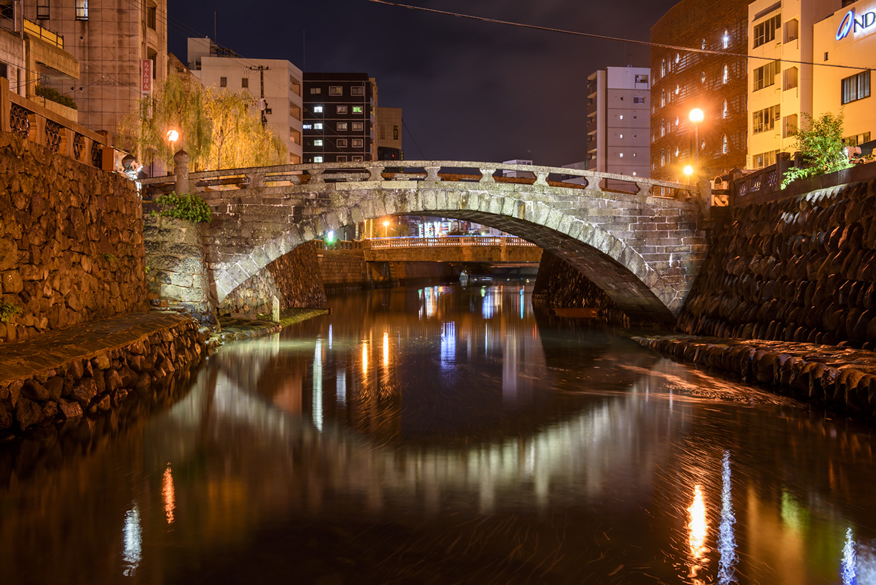 Nakajima River (stone bridges such as Megane Bridge，etc.)：2